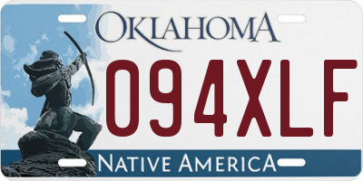 OK license plate 094XLF