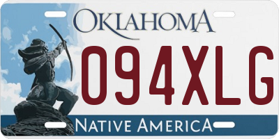 OK license plate 094XLG
