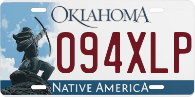 OK license plate 094XLP