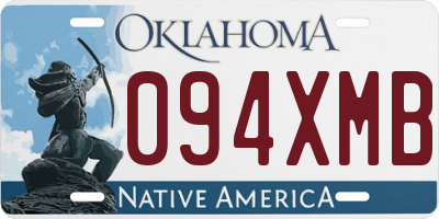 OK license plate 094XMB