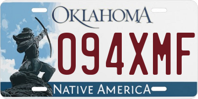 OK license plate 094XMF