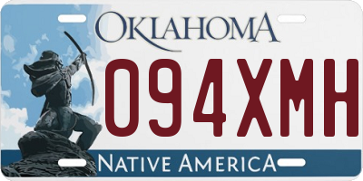 OK license plate 094XMH