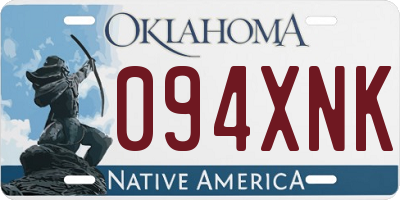 OK license plate 094XNK
