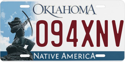 OK license plate 094XNV