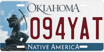 OK license plate 094YAT
