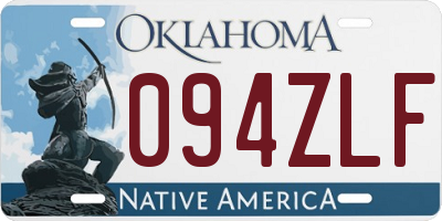 OK license plate 094ZLF