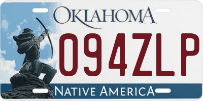 OK license plate 094ZLP