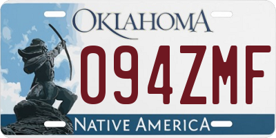OK license plate 094ZMF