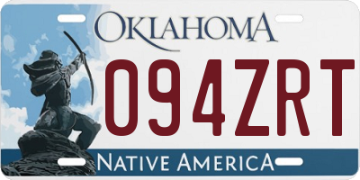 OK license plate 094ZRT