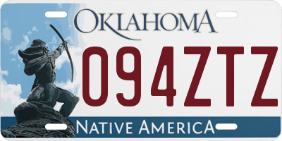 OK license plate 094ZTZ