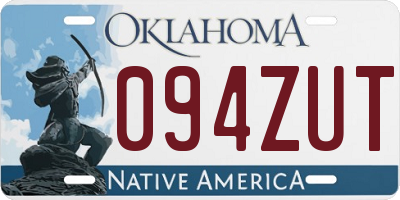 OK license plate 094ZUT