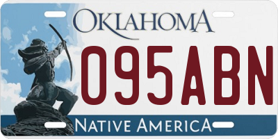 OK license plate 095ABN