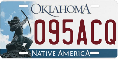 OK license plate 095ACQ
