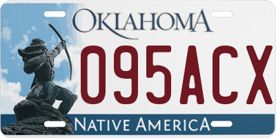 OK license plate 095ACX