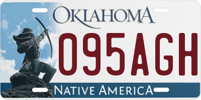 OK license plate 095AGH