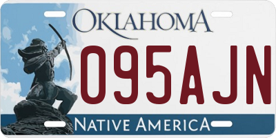 OK license plate 095AJN