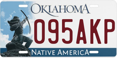 OK license plate 095AKP