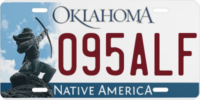 OK license plate 095ALF