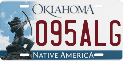 OK license plate 095ALG