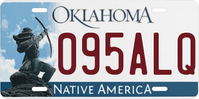 OK license plate 095ALQ