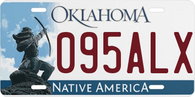 OK license plate 095ALX