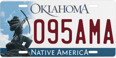 OK license plate 095AMA