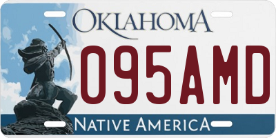 OK license plate 095AMD