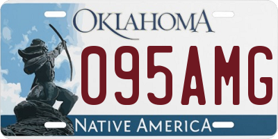 OK license plate 095AMG