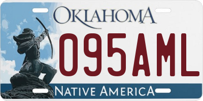 OK license plate 095AML
