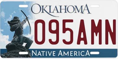 OK license plate 095AMN