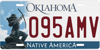 OK license plate 095AMV