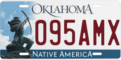 OK license plate 095AMX