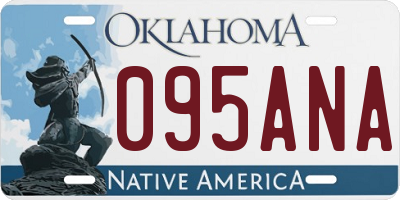 OK license plate 095ANA
