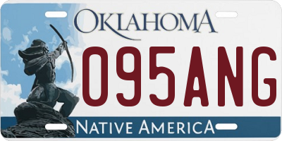OK license plate 095ANG