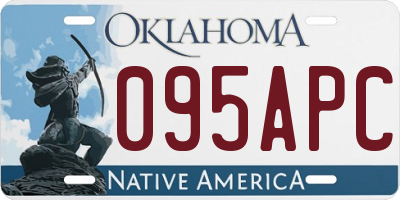 OK license plate 095APC