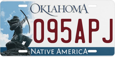 OK license plate 095APJ
