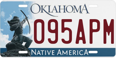 OK license plate 095APM