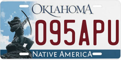 OK license plate 095APU