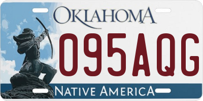OK license plate 095AQG