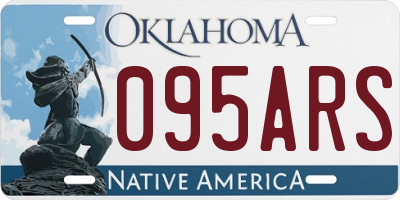 OK license plate 095ARS