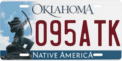 OK license plate 095ATK