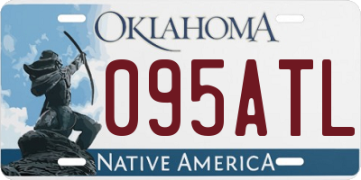 OK license plate 095ATL