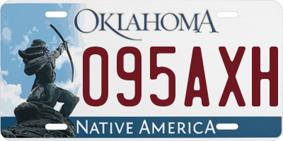 OK license plate 095AXH