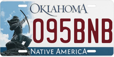 OK license plate 095BNB