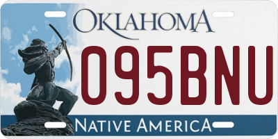 OK license plate 095BNU
