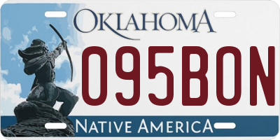 OK license plate 095BON