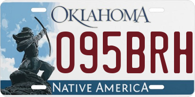 OK license plate 095BRH