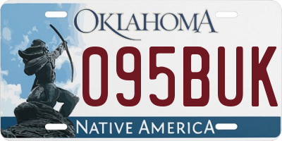 OK license plate 095BUK