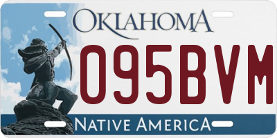 OK license plate 095BVM