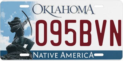 OK license plate 095BVN